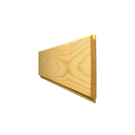 Metsa Brown Redwood Tongue And Groove Cladding Vjoint Board, 19x125x1mm