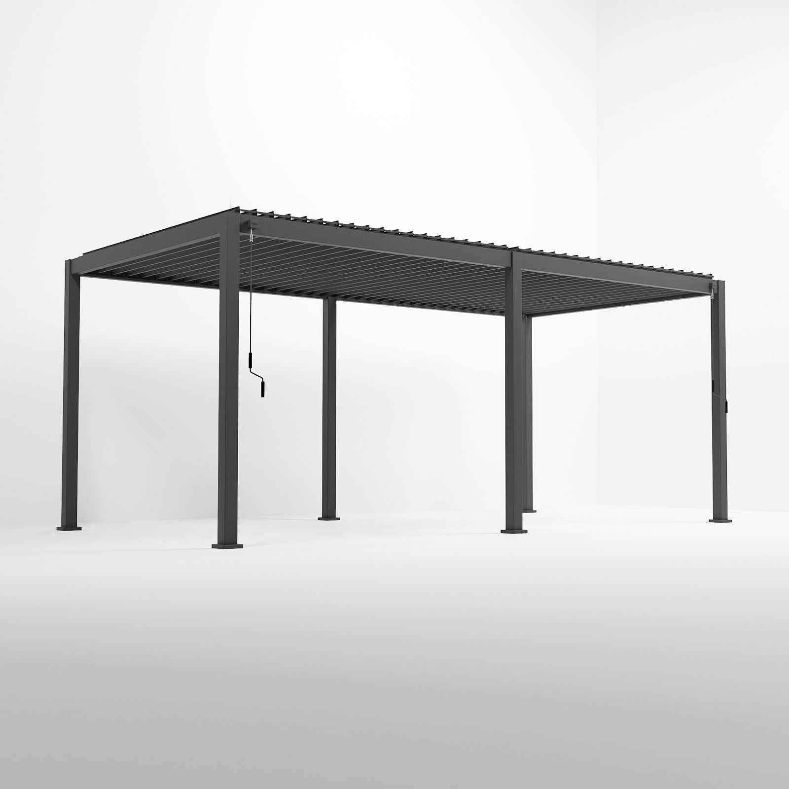 NOVA TITAN 6m x 3.6m Rectangular Pergola – Grey (2026 Model)
