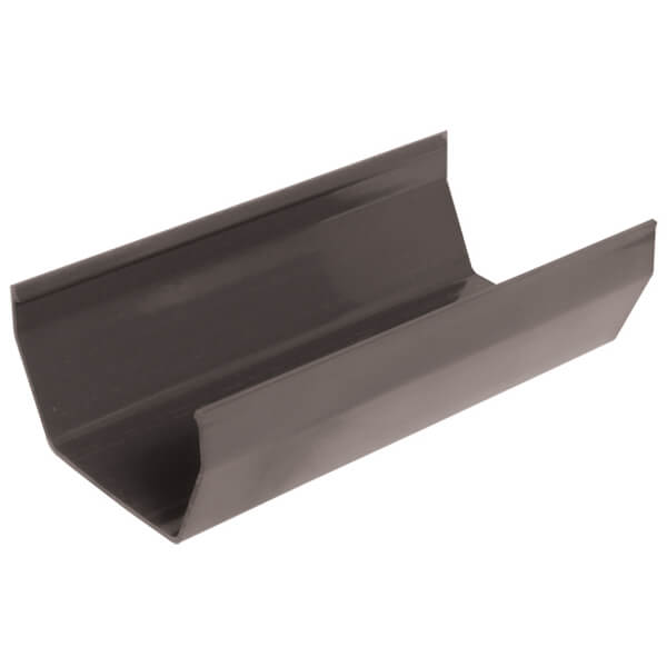 FloPlast Square Gutter - 114mm x 4mtr Anthracite Grey