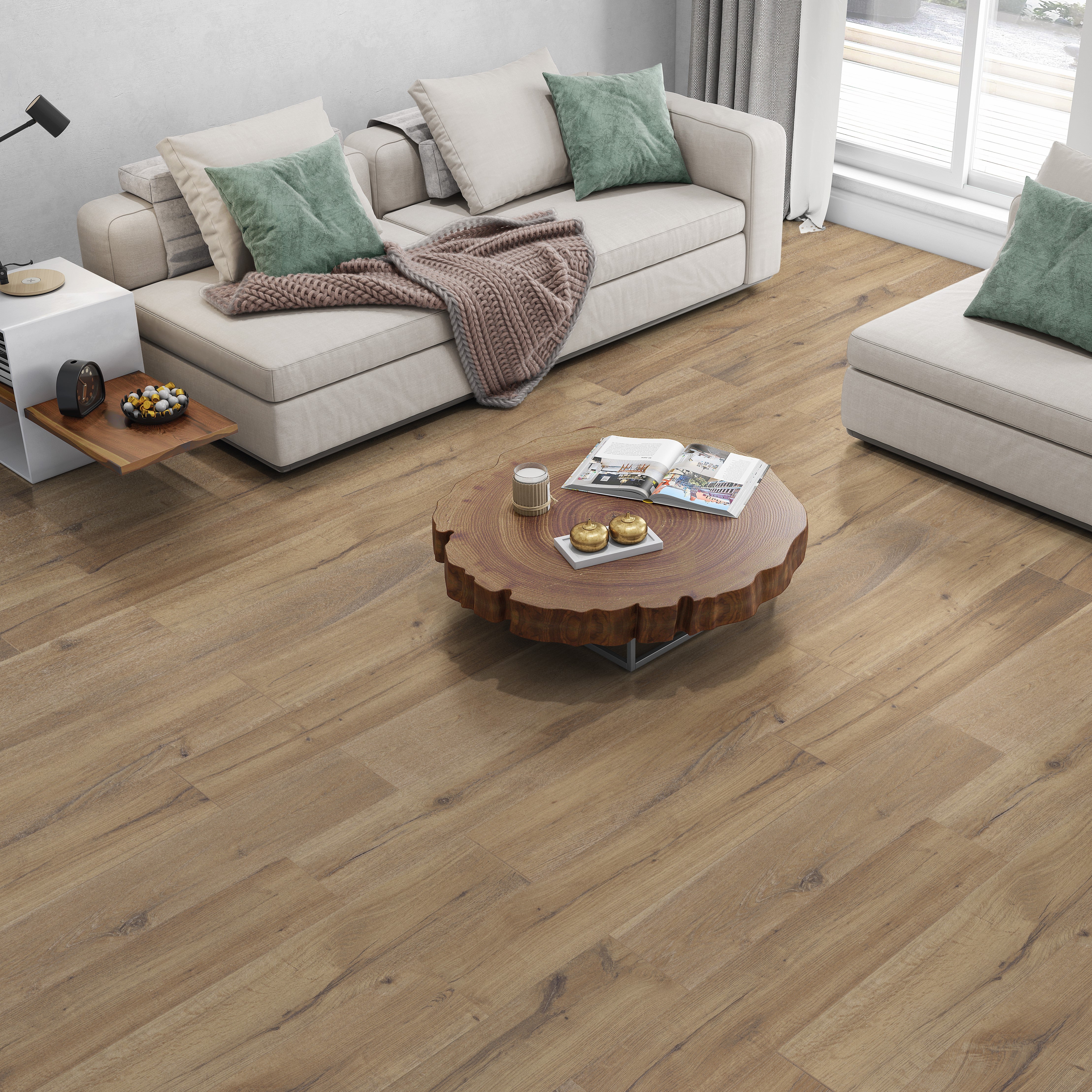 Soul Natural Oak Wood Effect Porcelain Floor Tile 23.3x120cm