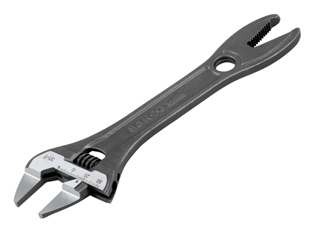 Bahco 31-T Thin Jaw Adjustable Spanner with Serrated Pipe Jaws 31-T