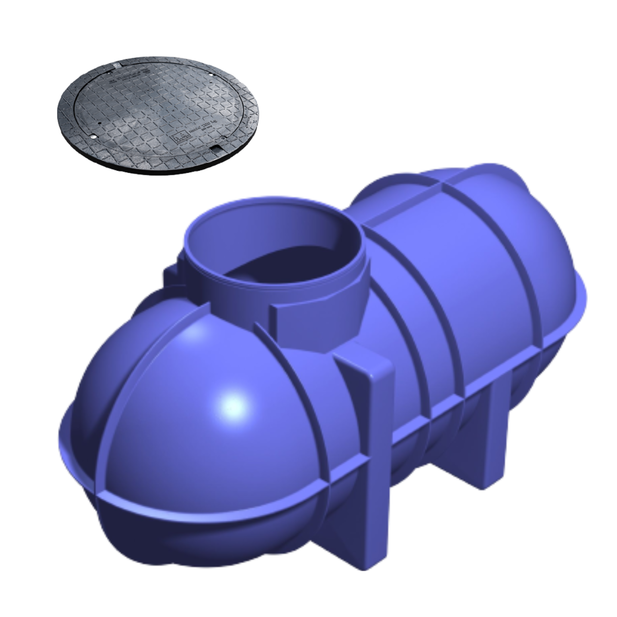 2,600L Non-Potable Underground Tank (Includes Pedestrian Lid) Purple