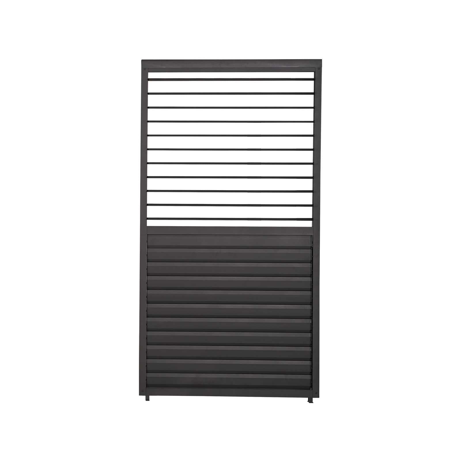 1M NOVA TITAN Aluminium Pergola ADJUSTABLE LOUVERED WALL - GREY
