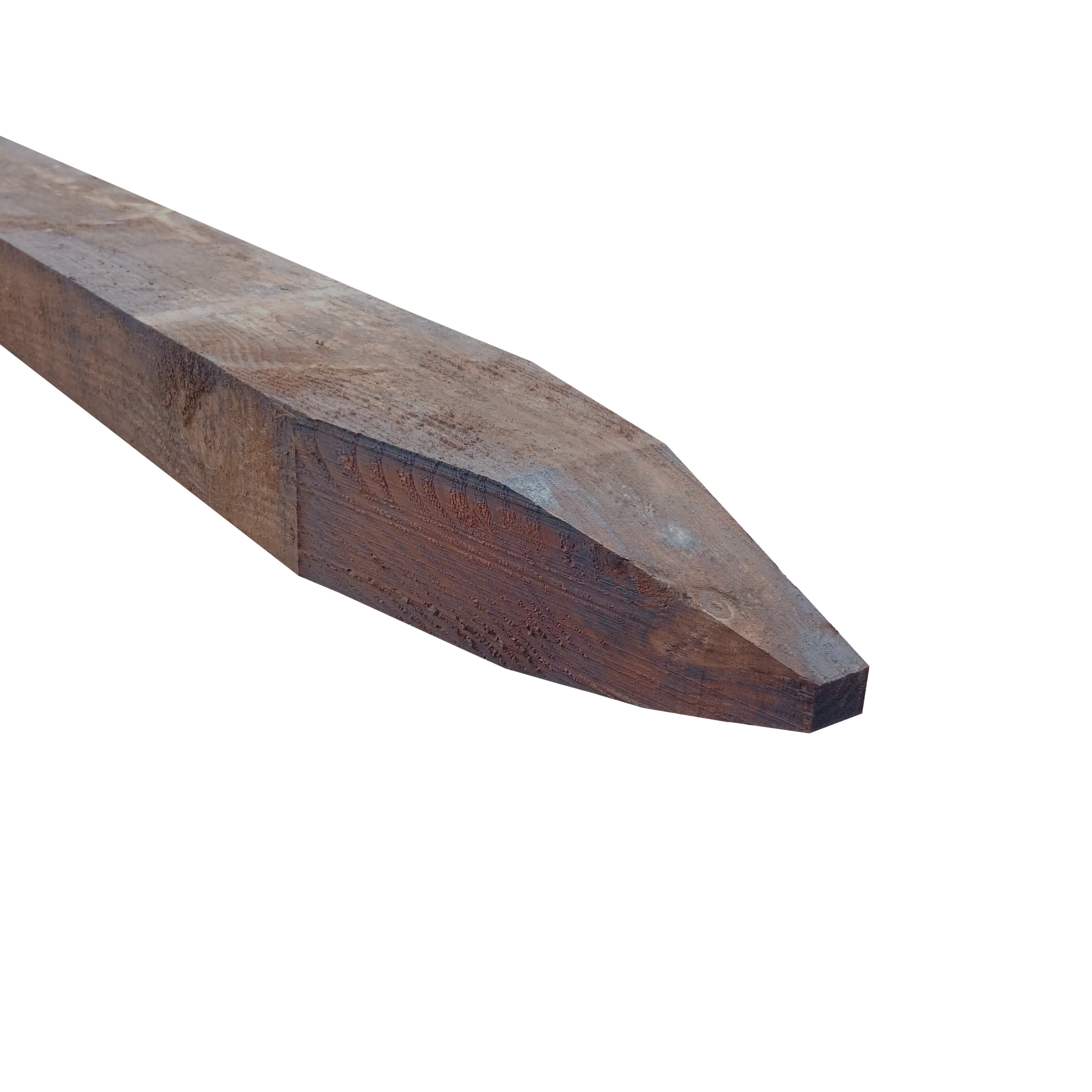 Imported 2.1m x 125mm x 75mm Pointed Creosoted Post