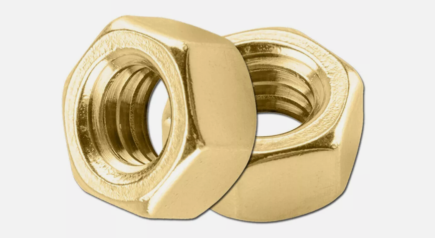 Metric Brass Full Nut DIN934