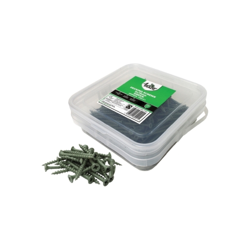 4Trade Decking Screw 4 x 50mm Green Tub 500