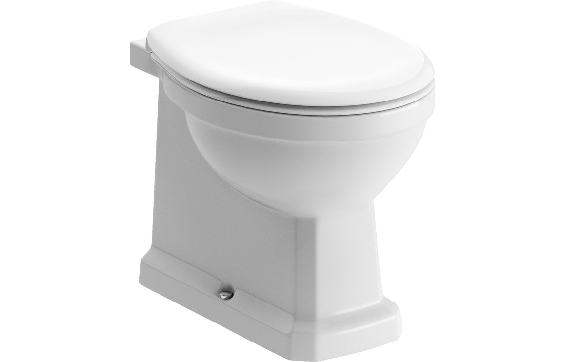 Berlington Traditional Back To Wall WC & Chrome Soft Close Seat