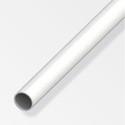 Alfer PVC Round Tube 11.5mm x 1.5mm x 1mtr - White