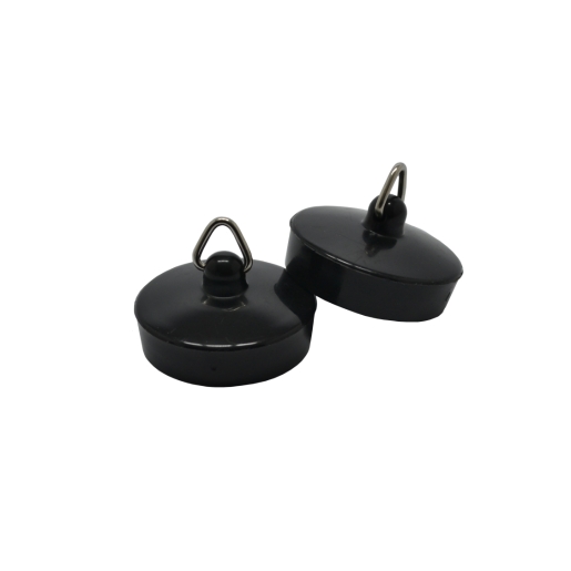 4Trade 1-1/2in Black Basin Plug (Pack of 2)