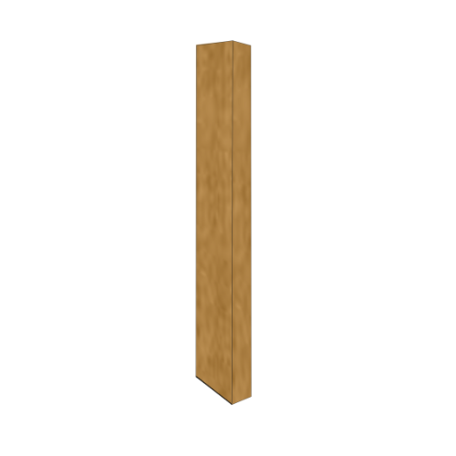Copper Fascia L Profile Stop End - 250mm