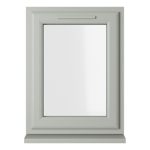 Crystal Double Glazed uPVC Window Agate/White Left Hung 820mm x 610mm Clear
