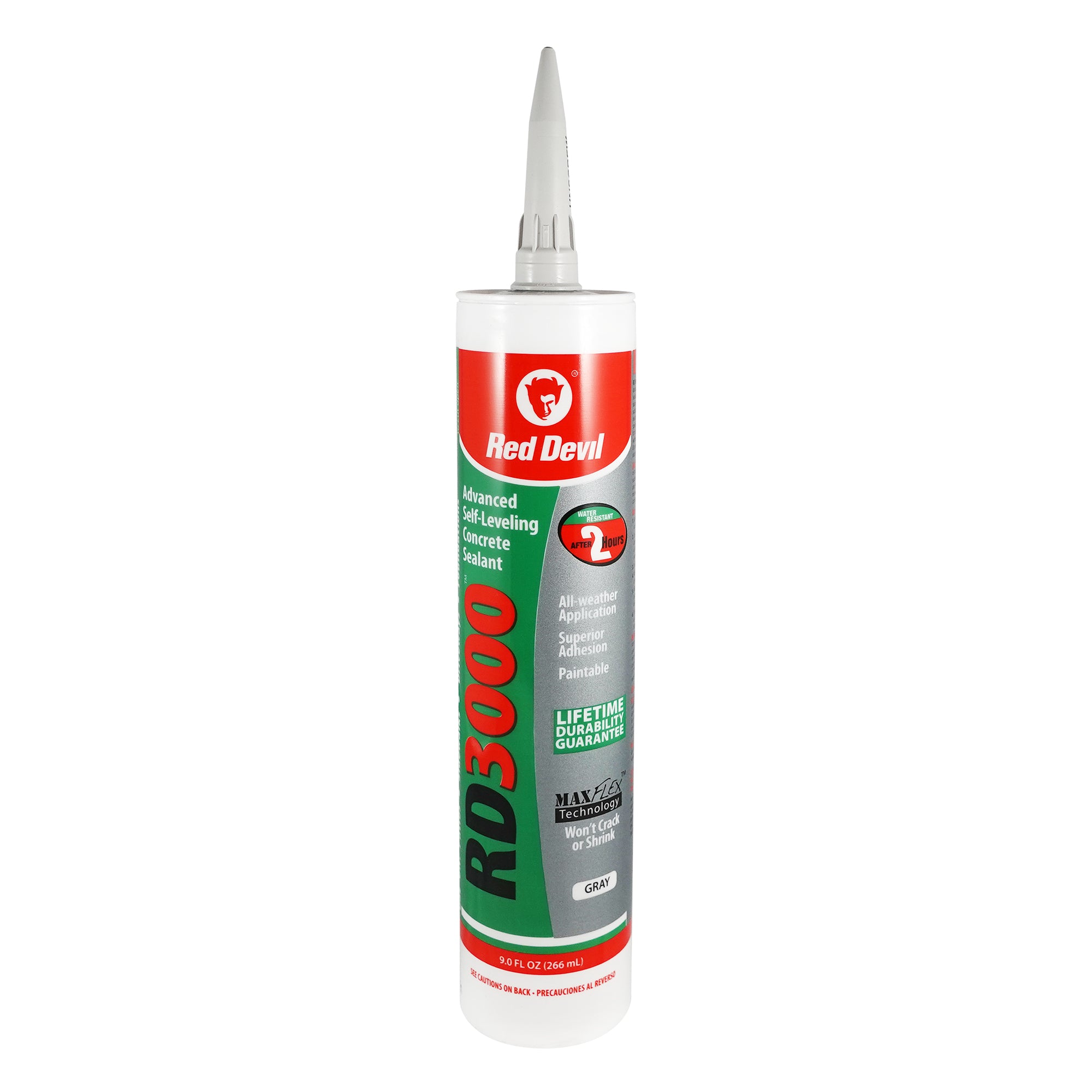 Red Devil RD3000™ Self-Leveling Concrete 9.0 FL. Oz. Cartridge Gray