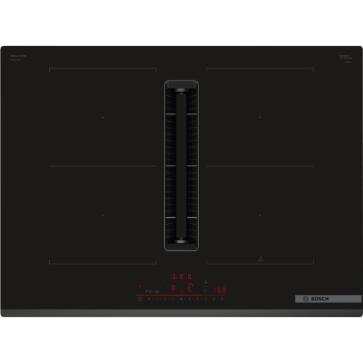 Bosch Serie 6 Touch Countrol Induction Venting Hob Black Glass 70cm - PVQ731H26E
