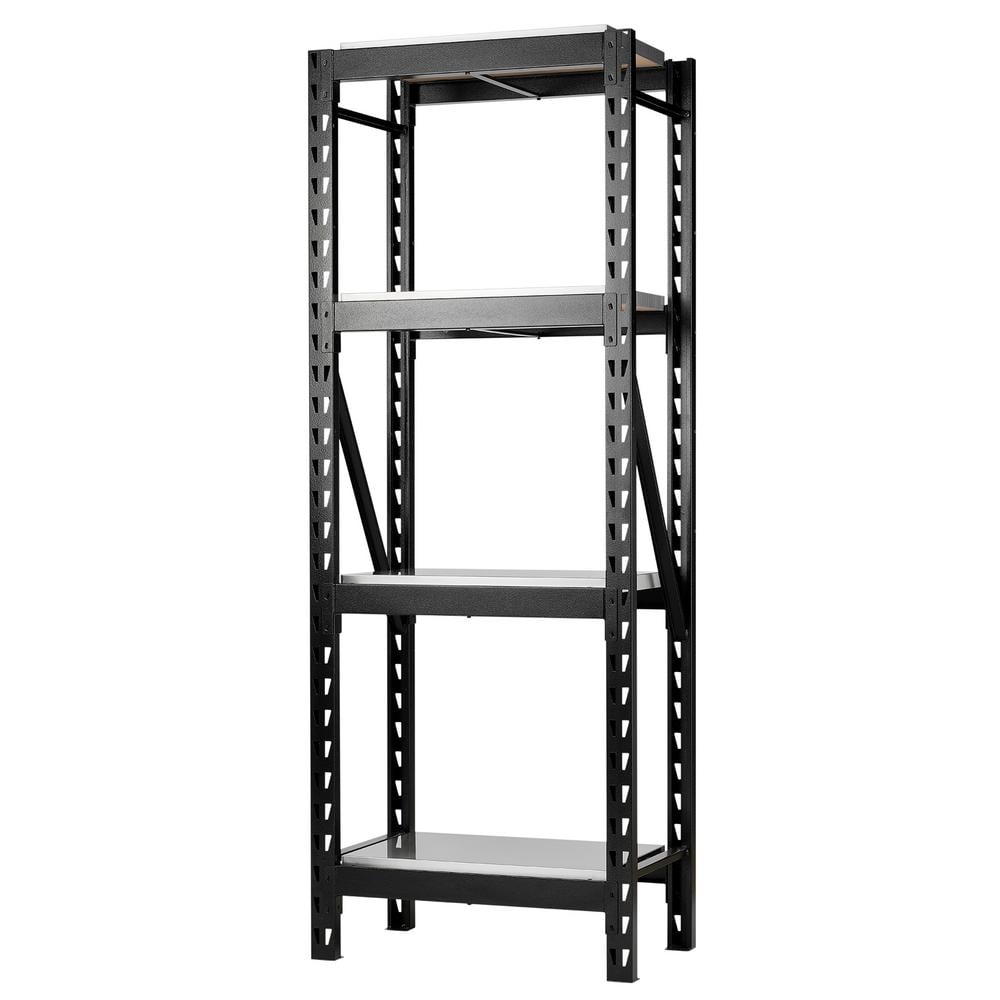 Bunker 21 Piece Modular 4 Tier Racking With Stainless Steel Shelving 750Mm 32486