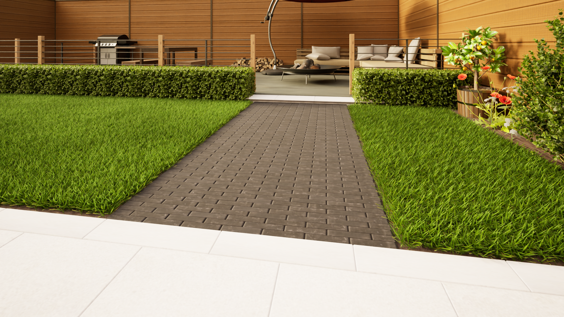 Clay Paving - 200mm x 48mm x 58mm Charcoal Grey