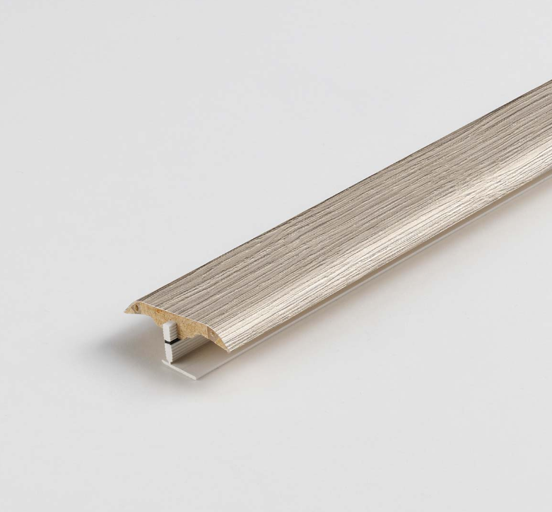 Oak Valere pearl-grey limed 3-in-1 laminate profile