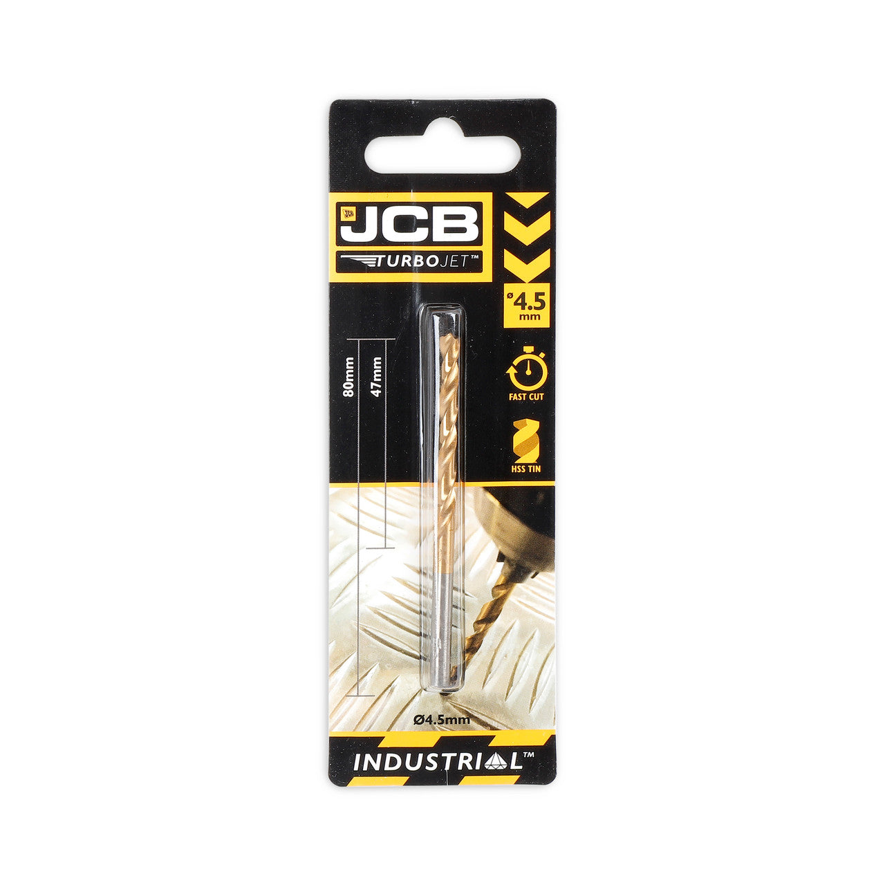 JCB 4.5 x 80mm 7 Point HSS Drill Bit TurboJet | 5055803318710