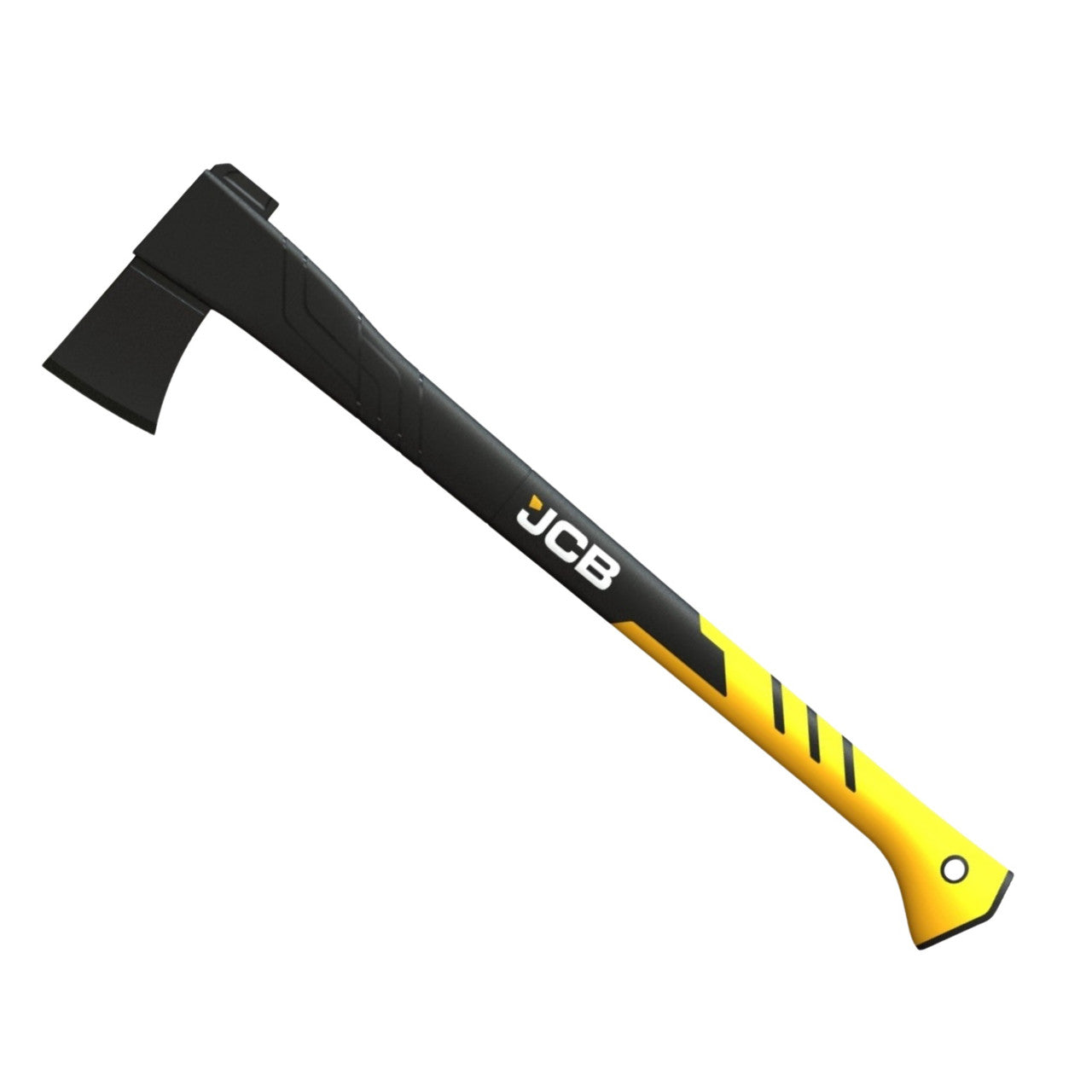 JCB Universal Chopping Axe, 28” (71cm), Fiberglass Handle, Ergonomic Hooked Grip, Protective Sheath | JCBAXE03