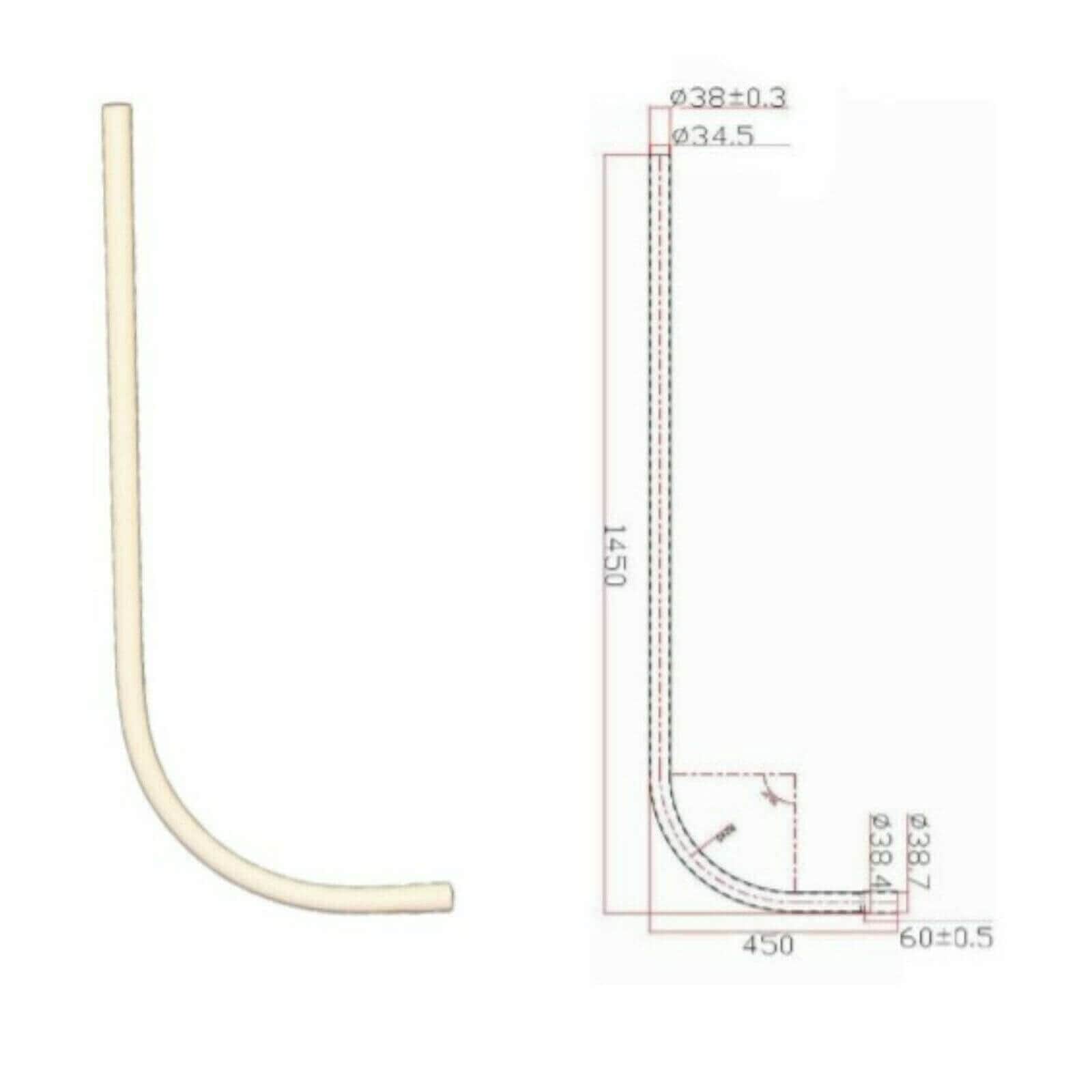 Electric Meter Box Hockey Stick - White