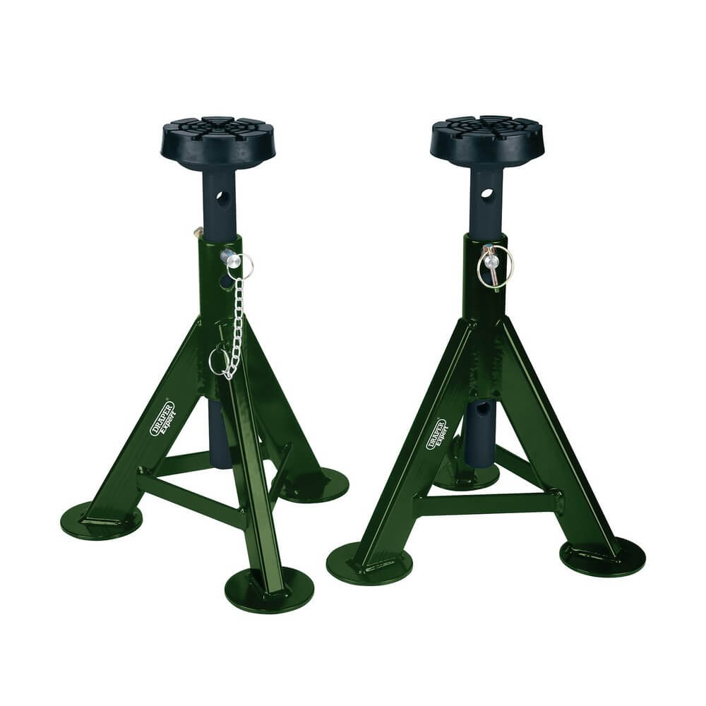 Draper Expert 04339 Axle Stands 3 Tonne Green (Pair) 1