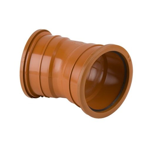 160mm Double Socket 22.5° Bend Underground Drainage Pipe Fitting | B6051