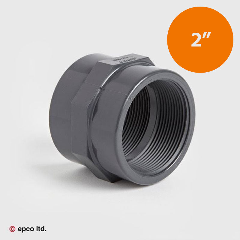 2" U-PVC Threaded Hex Socket Female