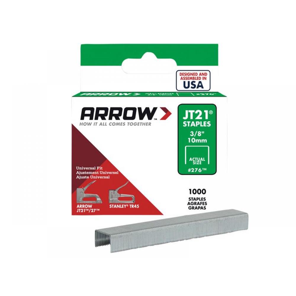 Arrow A276 Jt21 T27 Staples 10Mm (3/8In) (Box 1000)