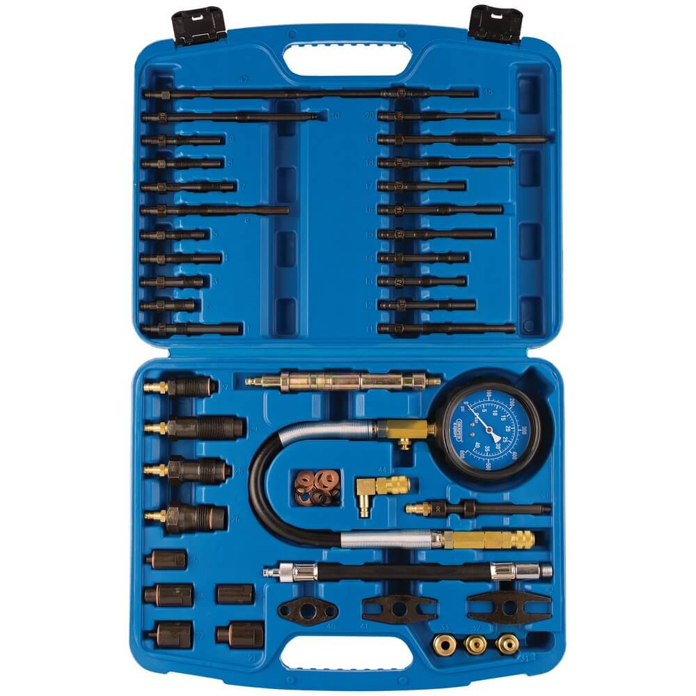 Draper Expert 35886 Petrol And Diesel Master Engine Compression Test Kit (42 Piece) per kit