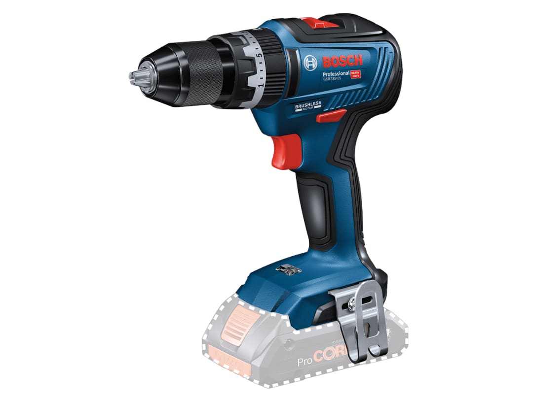 Bosch GSB 18V-55 Professional Combi Drill 18V Bare Unit 06019H5302