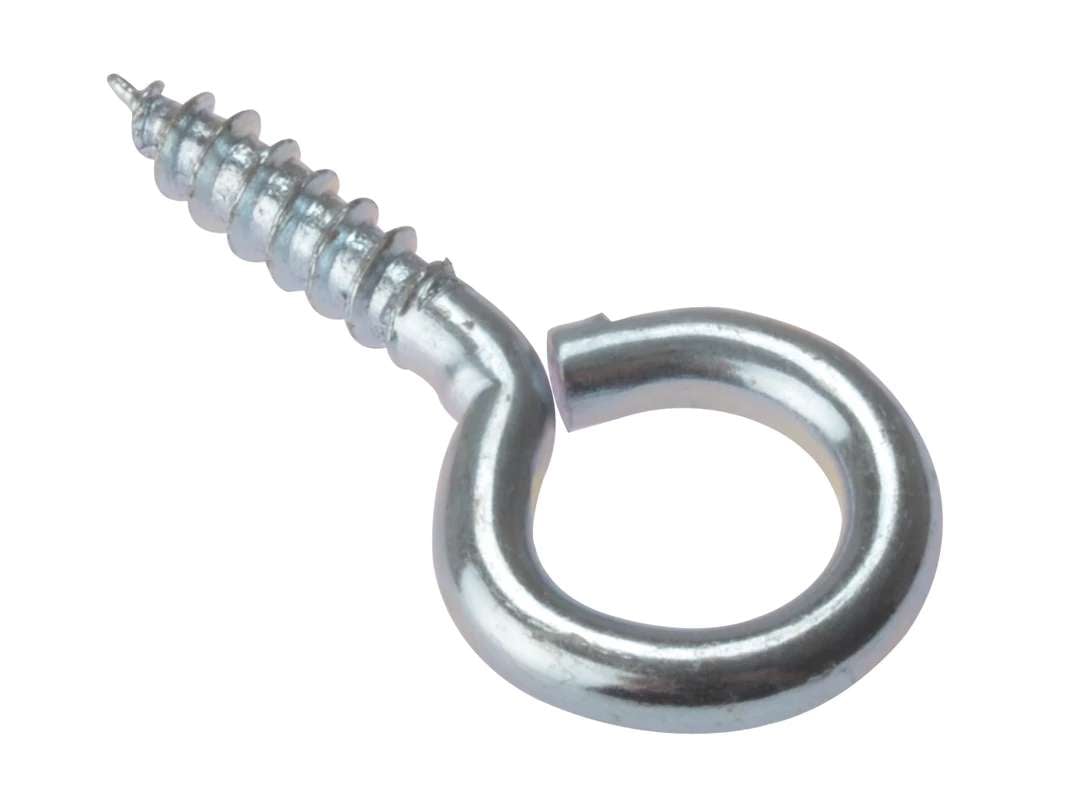 Fandf 10SE7518 Screw Eyes - Zinc Plated 75 X 18G (Bag Of 10)