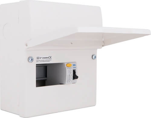 8 Way Unpopulated With 2 X 63A Type A 30Ma Rcd 100A Main Switch 1 X Spd 1 X 32A Mcb CFUD6608ASPD-01