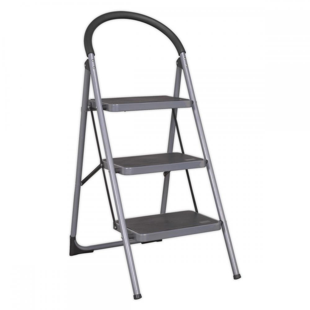 Sealey ASL23 Step Stool 3-Tread 150Kg Capacity En 14183