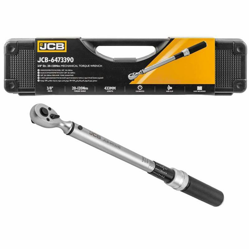 JCB 3/8" Mechanical Torque Wrench 20-120Nm | JCB-6473390