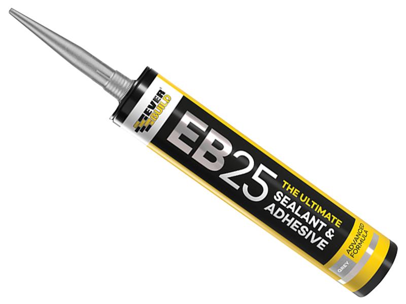 Everbuild Sika 605670 Eb25 Hybrid Sealant Adhesive Grey 300Ml