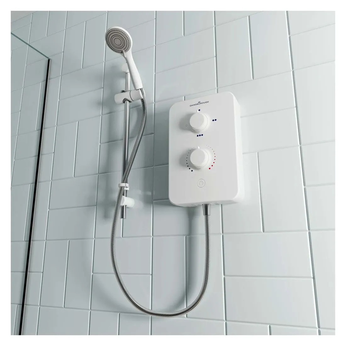 Gainsborough Slim Duo 9.5Kw White/Chrome Electric Shower