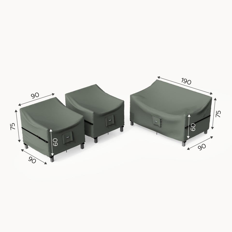 Protex Furniture Cover Pack for 2.5 Seater Sofa Lounging Set