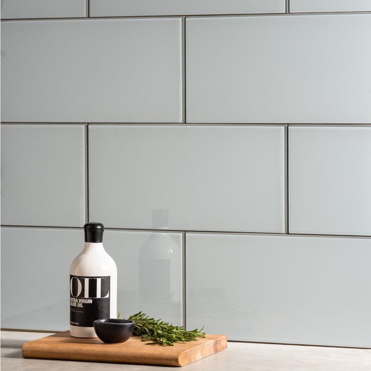 Original Style Glassworks Thames Clear Glass Tile 20x40cm